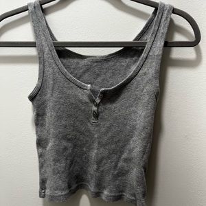 Brandy Melville gray tank top